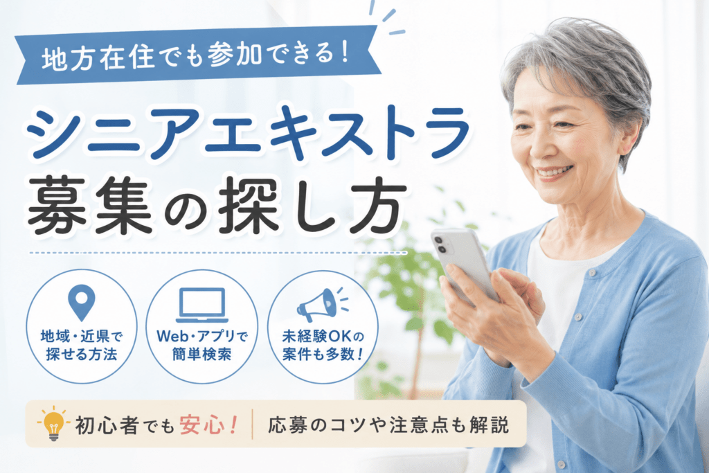 シニア エキストラ 地方