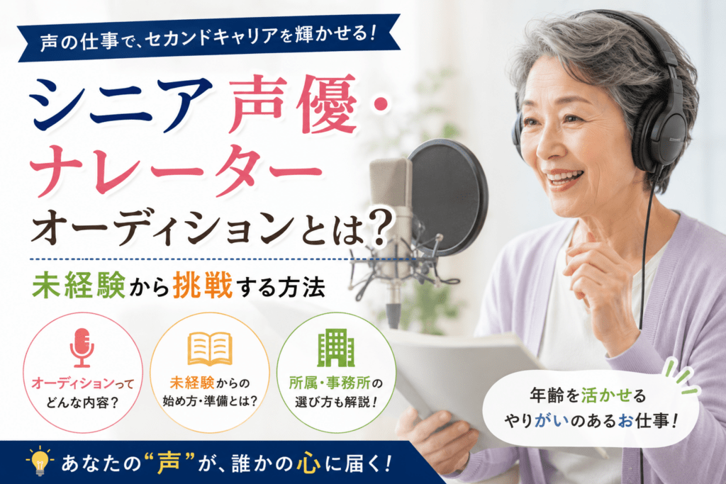 シニア 声優 ナレーターオーディション