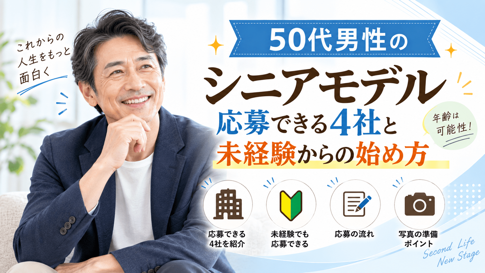 50代男性のシニアモデル